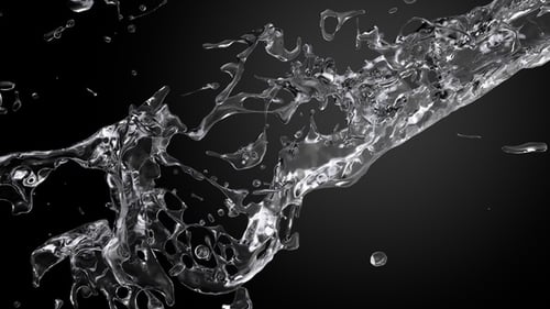 Dynamic Water Splash Reveal for Transitions and Overlays