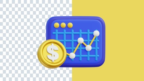 Stocks 3D Animations | Alpha Channel