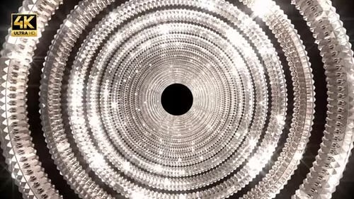 Rose Gold Glittering Tunnel 4K