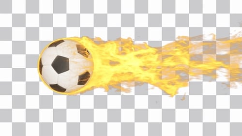 Soccer Ball Fireball On Alpha
