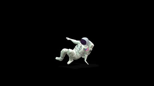 Baile callejero de astronautas
