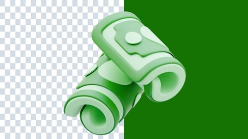 Savings Money 3D Animations | Alpha Channel