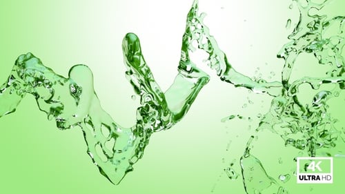 Green Water Splash