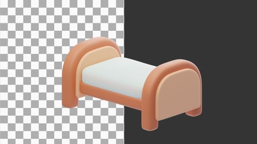 3D Animation of Wooden Outdoor Bench | Alpha Channel