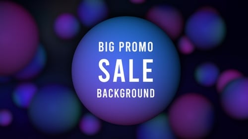 Abstract Glowing Spheres Dynamic Color Shifting Background Loop