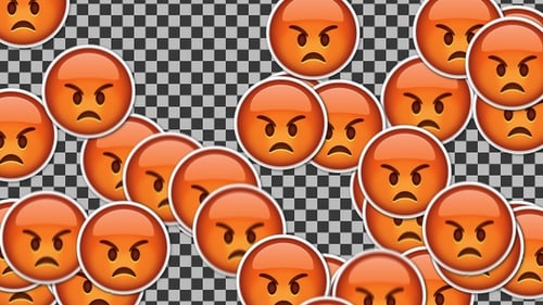 Animated Angry Emoji Overlays Pack