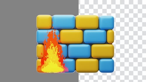 Animación 3D de Firewall