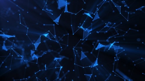 Abstract Technology Network Background Animation Loop