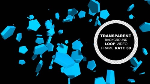 Pentagon Shape Background Loop Alpha