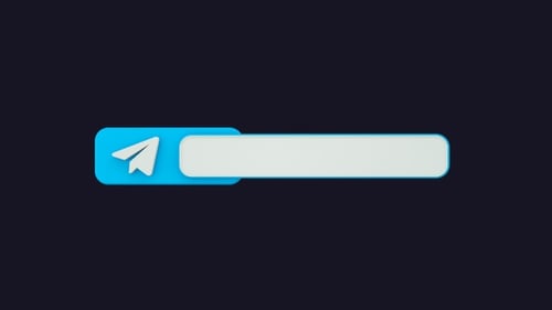 3D Animated Paper Airplane Message Send Button