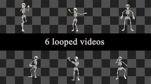 Cartoon Skeleton Dance Pack