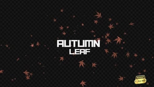 Falling Autumn Leaves Seamless Loop Overlay