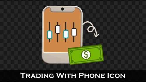 Trading With Phone Icon