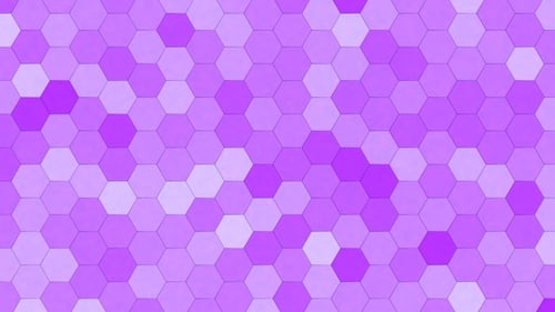Pulsating Geometric Hexagon Grid Seamless Loop