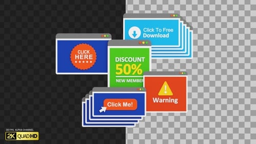 3D Popup Window | Alpha Channel