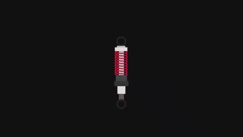 Suspensão animada 2D | Alpha Channel