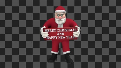 Santa Merry Christmas Happy New Year Loop