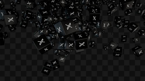 Falling Geometric Cubes Motion Background Animation