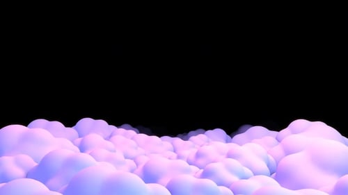 Abstract Pastel Clouds Moving Seamless Loop Background