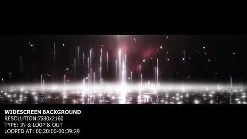 Christmas Rising Particles Widescreen Background