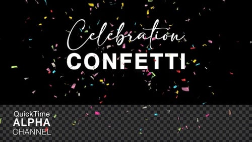 Vibrant Confetti Falling Overlay for Celebrations