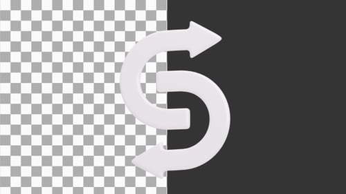 3D Exchange Arrow | Alpha Channel