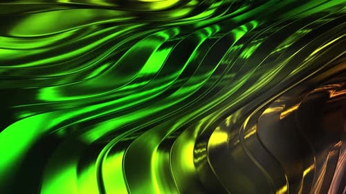 Dynamic Iridescent Abstract Fluid Waves Background Loop