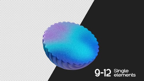 Abstract Organic Looping Shape Gradient Animation