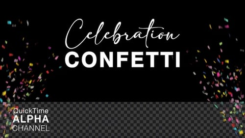 Animated Colorful Confetti Falling Overlay