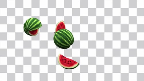 Wassermelonenbrunnen Alpha Channel