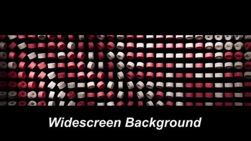 Breitbildhintergrund für Präsentation mit geometrischem Muster in Rot und Weiß