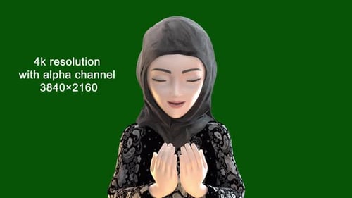 Ramadan Greeting Lady 01