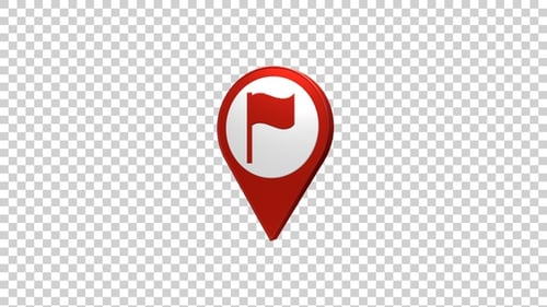 Embassy Map Pin Location Icon Red