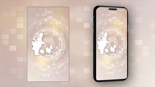 Denmark Animated Map - Vertical Video