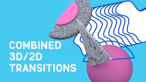 Abstract Wavy Shapes and Textured Pillars Motion Graphic