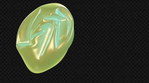 Abstract Fluid Iridescent Morphing Loop Background