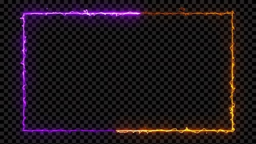 Electric Energy Neonrahmen Loop Violett/Golden V15
