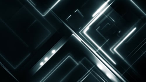 Abstract Tech Neon Background V3