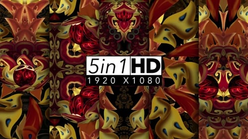 Ornate Mandala Kaleidoscope Animation Loop Background