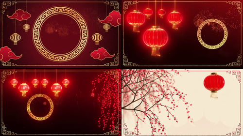Arrière-plans du Nouvel An chinois
