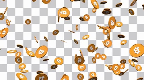 Falling Bitcoins Looped On Alpha
