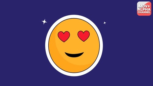 Animated Heart Eyes Emoji Icon