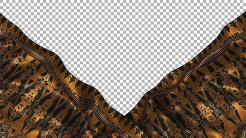 Tissu en soie à motif ethnique indonésien Alpha Songket Batik Kalimantan Barat West Borneo Dayak