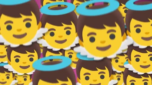 Falling Angel Character Animation with Alpha Channel