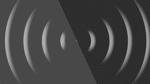 3D Animation of Sound Waves | Alpha Channel
