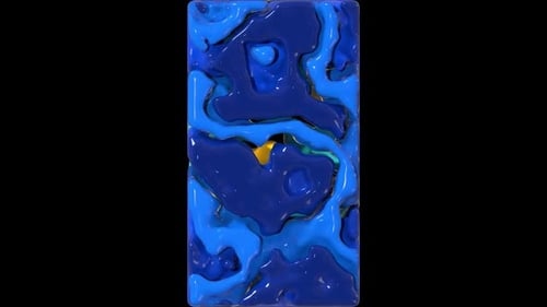 Abstract Fluid Blue Liquid Motion Background Loop
