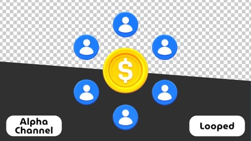 Central Finance and Banking 3D Animation | Alpha Channel