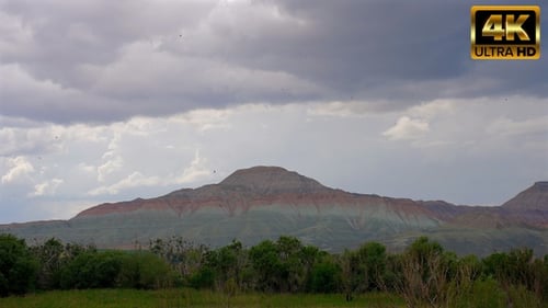 Rain Clouds And Nallihan Mountains Timelapse