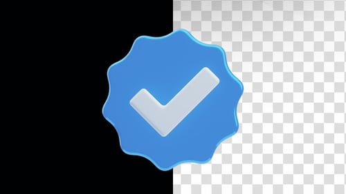 3D Animation of Verified Badge