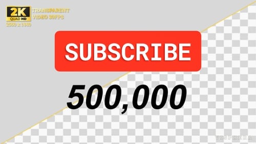 500k Subscriber Count Ticker